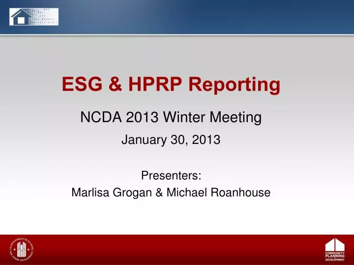 esg hprp reporting