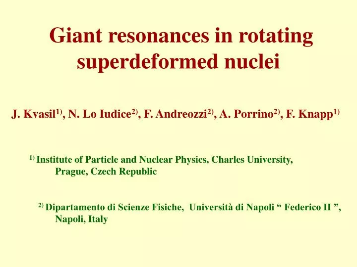 giant resonances in rotating superdeformed nuclei