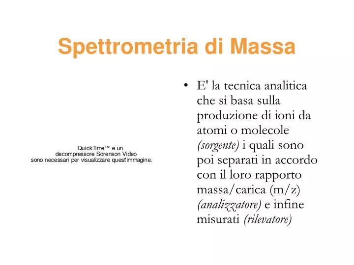 spettrometria di massa