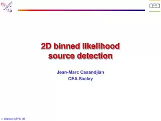 2D binned likelihood source detection