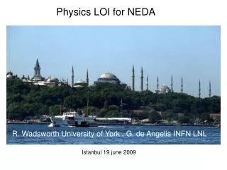 Physics LOI for NEDA