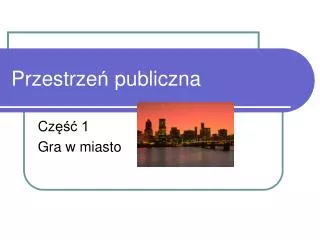 przestrze publiczna