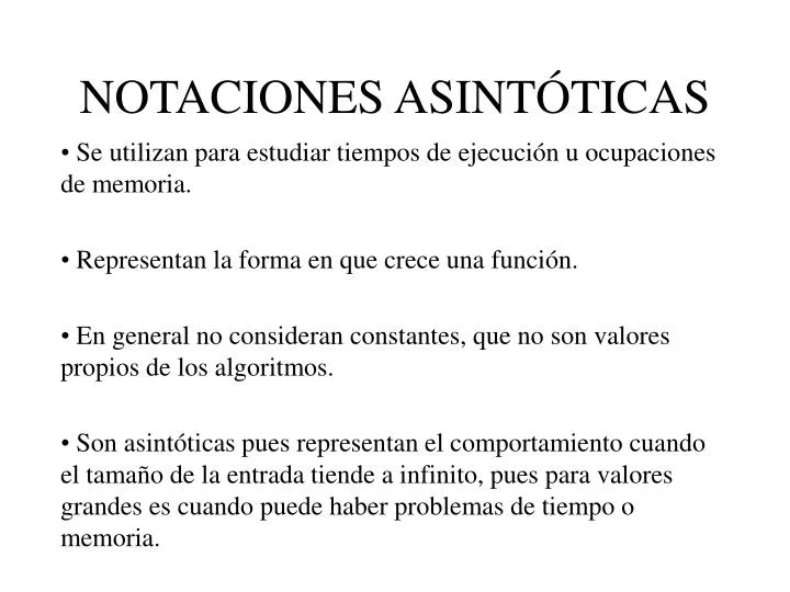 notaciones asint ticas