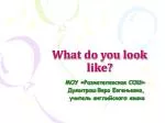 What do you look like? - slide 1
