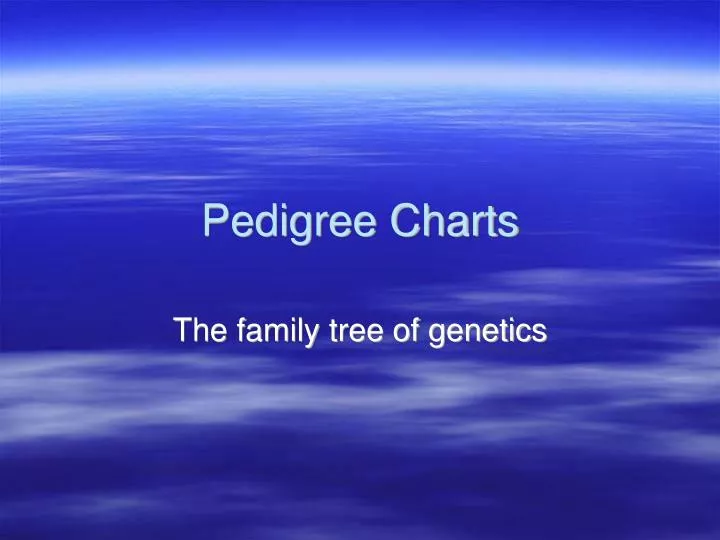the family tree of genetics