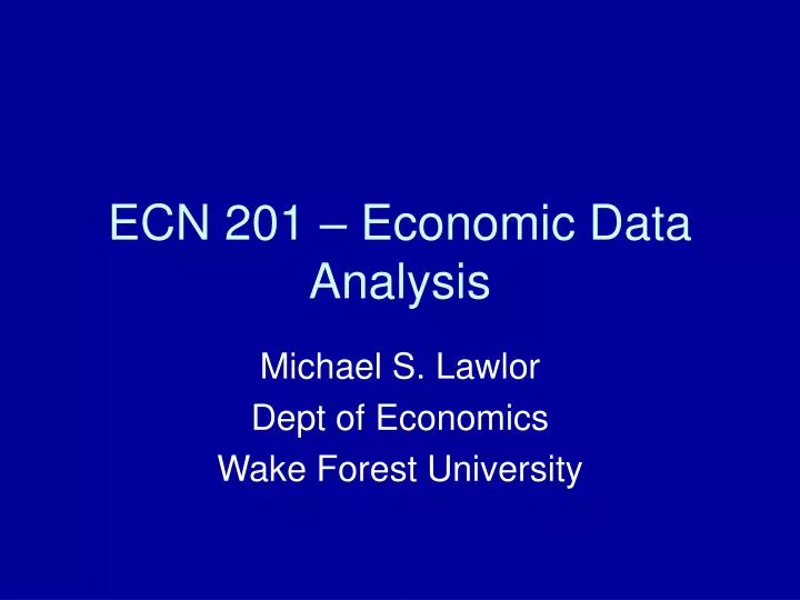 ecn 201 economic data analysis