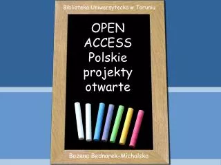open access polskie projekty otwarte