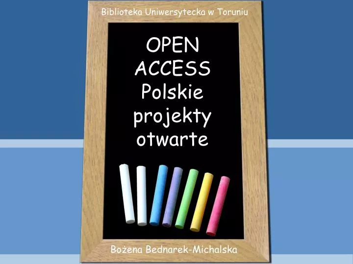 open access polskie projekty otwarte