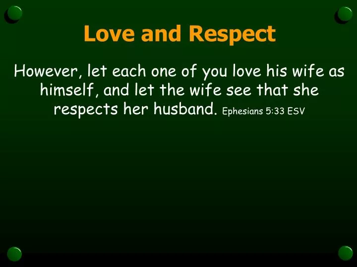 love and respect