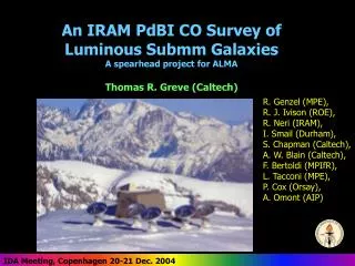 An IRAM PdBI CO Survey of Luminous Submm Galaxies A spearhead project for ALMA