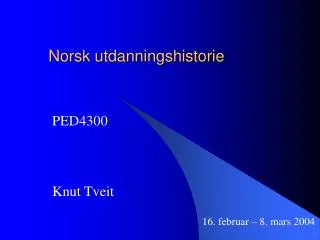 norsk utdanningshistorie
