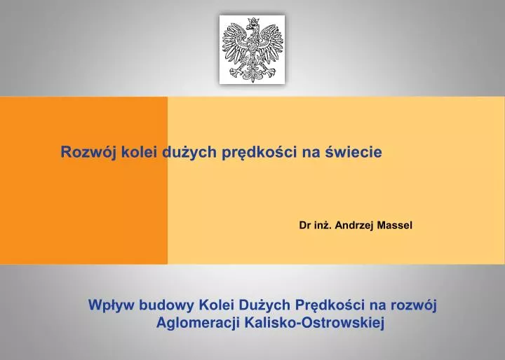 rozw j kolei du ych pr dko ci na wiecie