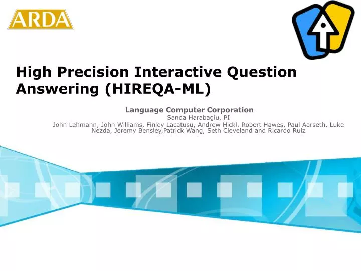 high precision interactive question answering hireqa ml
