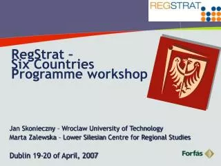 regstrat six countries programme workshop