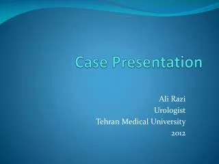 case presentation