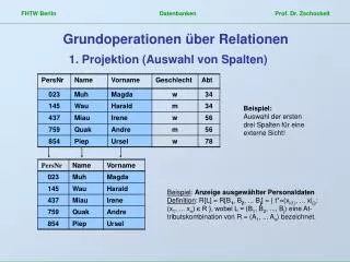 grundoperationen ber relationen