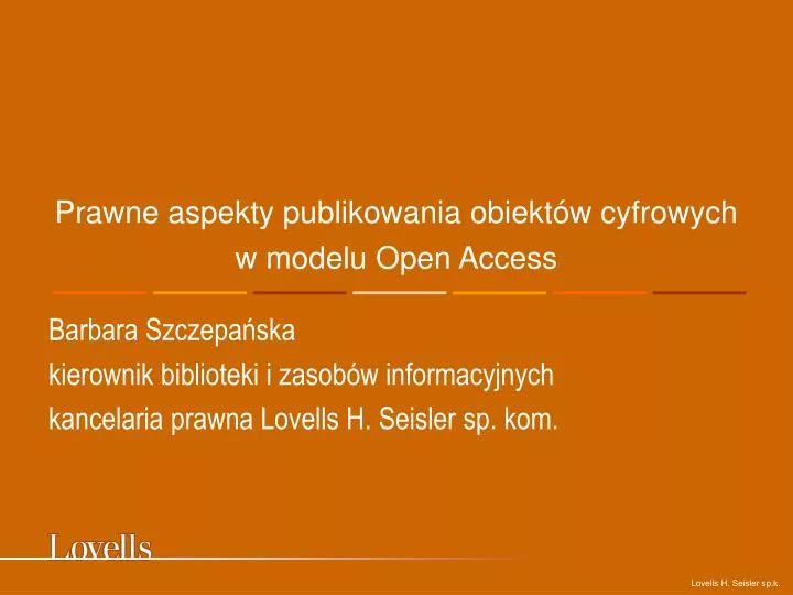 prawne aspekty publikowania obiekt w cyfrowych w modelu open access