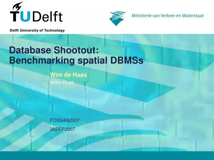 database shootout benchmarking spatial dbmss