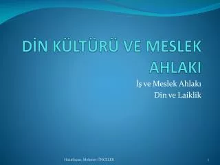 d n k lt r ve meslek ahlaki