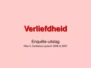 verliefdheid