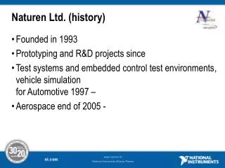 naturen ltd history
