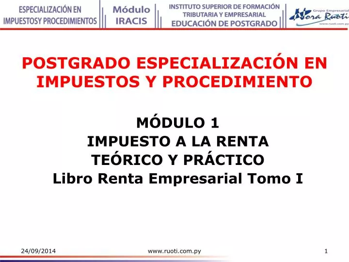 postgrado especializaci n en impuestos y procedimiento