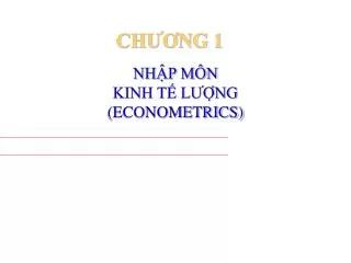 nh p m n kinh t l ng econometrics
