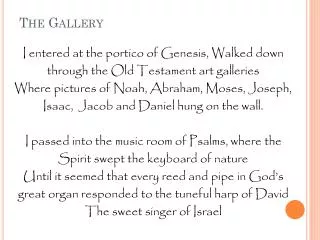 the gallery