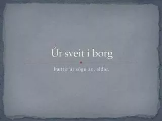 r sveit borg