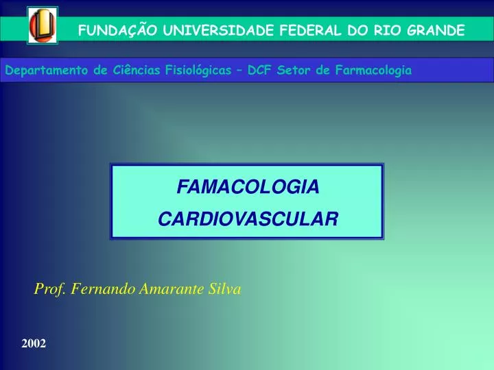 famacologia cardiovascular