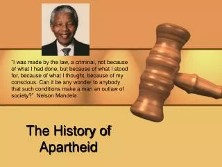 The History of Apartheid