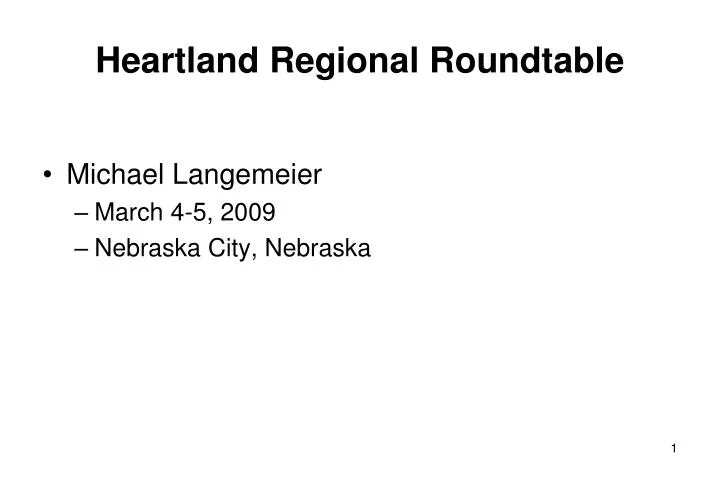 heartland regional roundtable