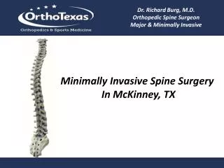 Minimally Invasive Spine Surgery In McKinney, TX