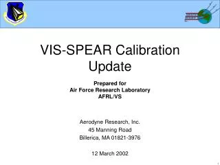 vis spear calibration update