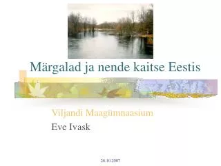 m rgalad ja nende kaitse eestis