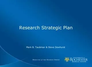Research Strategic Plan