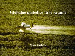 Globalne posledice rabe krajine