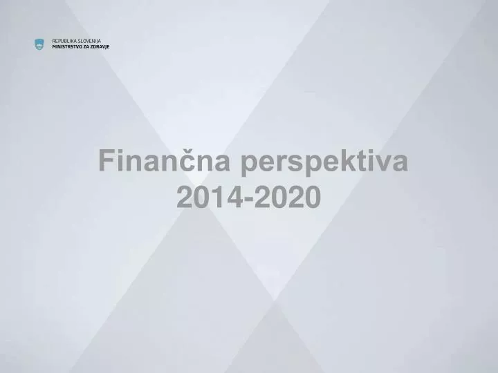 finan na perspektiva 2014 2020