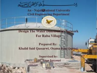 An - Najah National University Civil Engineering Department
