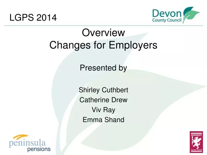 overview changes for employers