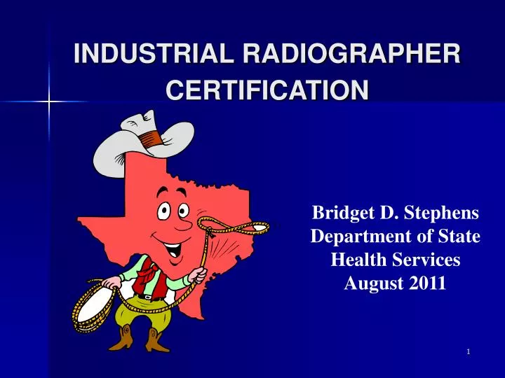 industrial radiographer certification