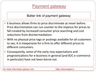 Best payment gateway