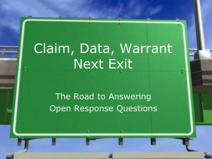 claim data warrant next exit