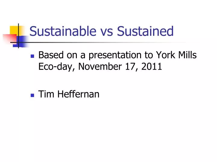 sustainable vs sustained