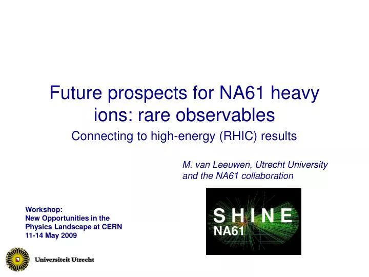 future prospects for na61 heavy ions rare observables