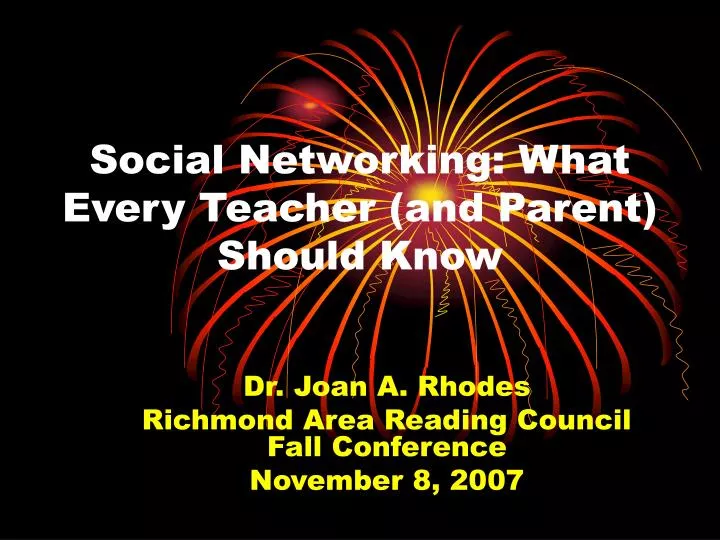 social networking what every teacher and parent should know