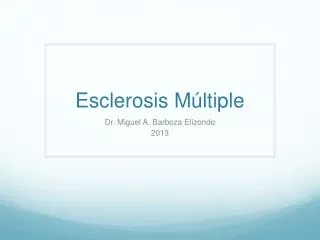 esclerosis m ltiple
