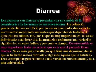 diarrea