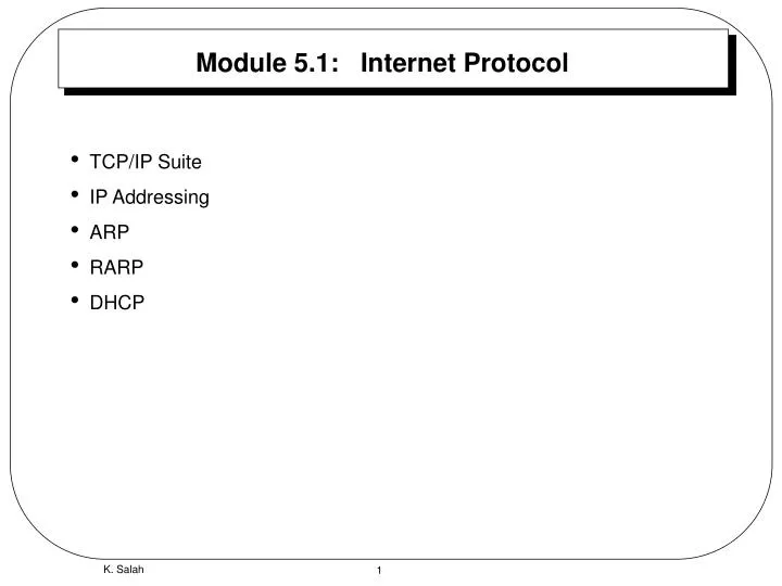 module 5 1 internet protocol