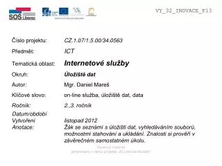 v ukov materi l zpracovan v r mci projektu eu pen ze kol m